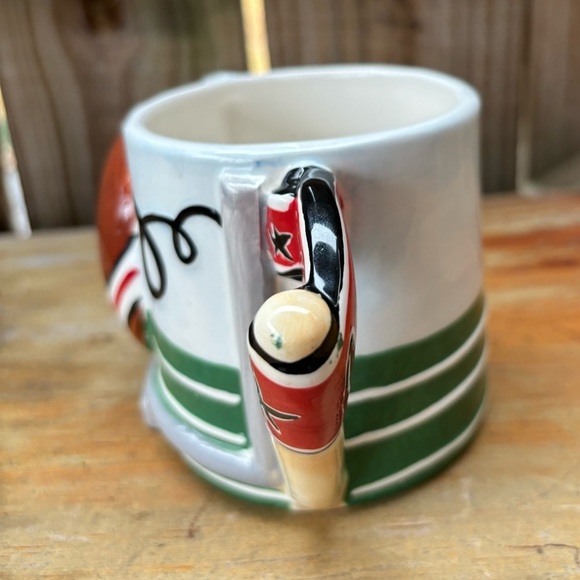 FIB Burton & Burton Sculpted Football Go Team Coffee Mug 12oz - Picture 5 of 8